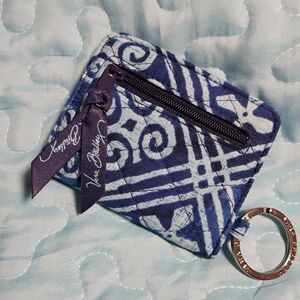 Vera Bradley Blue Swirl Keyring Pouch
